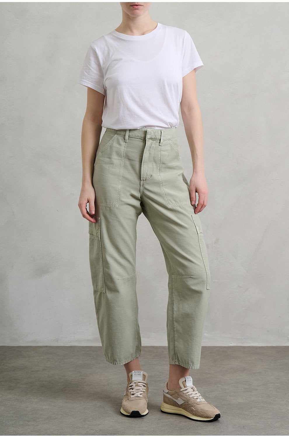 Marcelle Low Slung Easy Cargo in Matcha