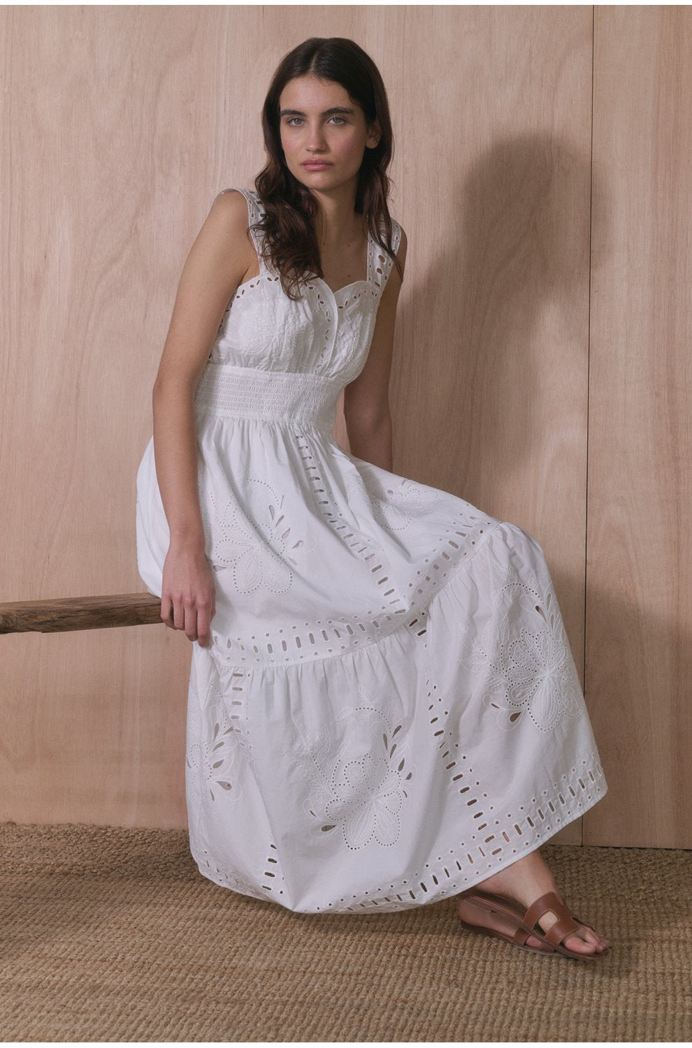 Fawn Dress in White