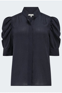 Gillian Top in Navy Multi
