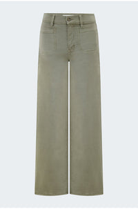 Le Slim Palazzo in Thyme with Modernist Pockets
