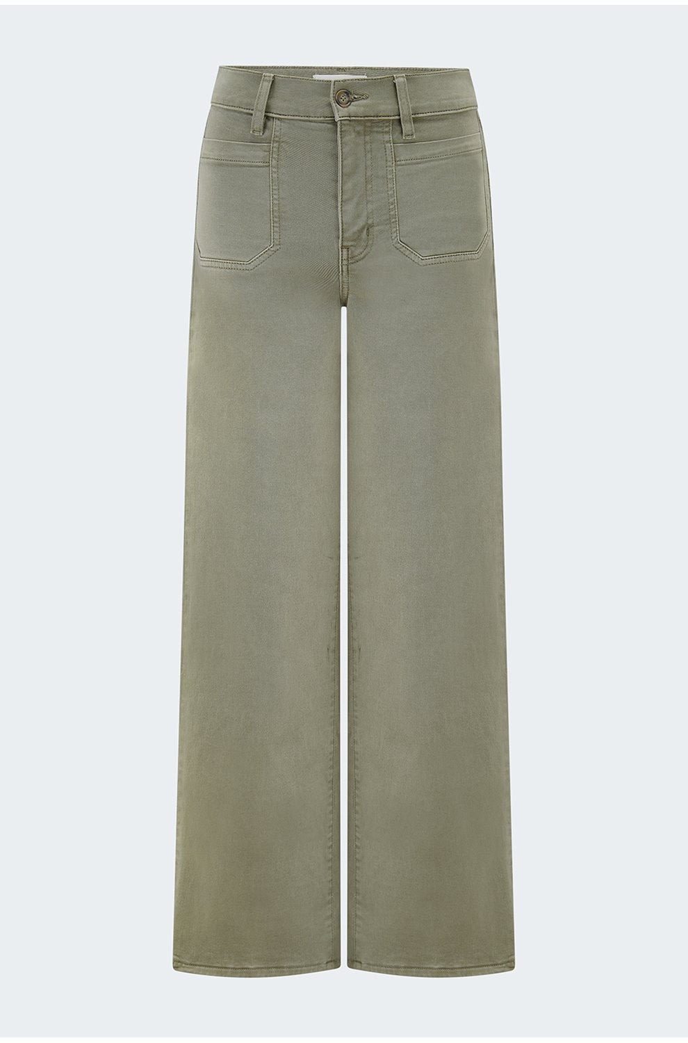 Le Slim Palazzo in Thyme with Modernist Pockets