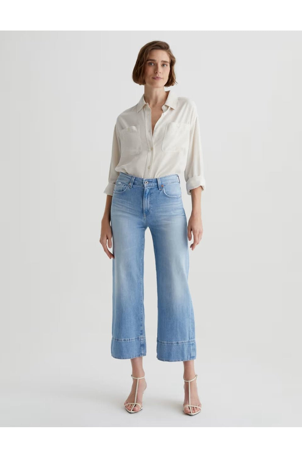 Saige Wide Leg Crop in Dana Point