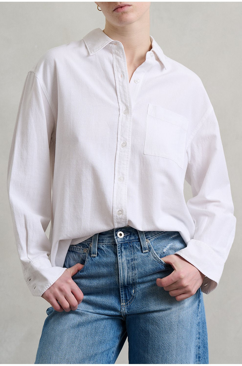 Addison Shirt in White