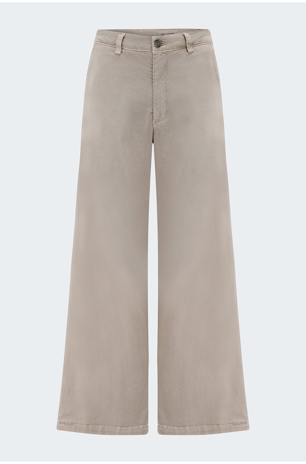Caden Wide Leg Trouser in Sulfur Simple Taupe