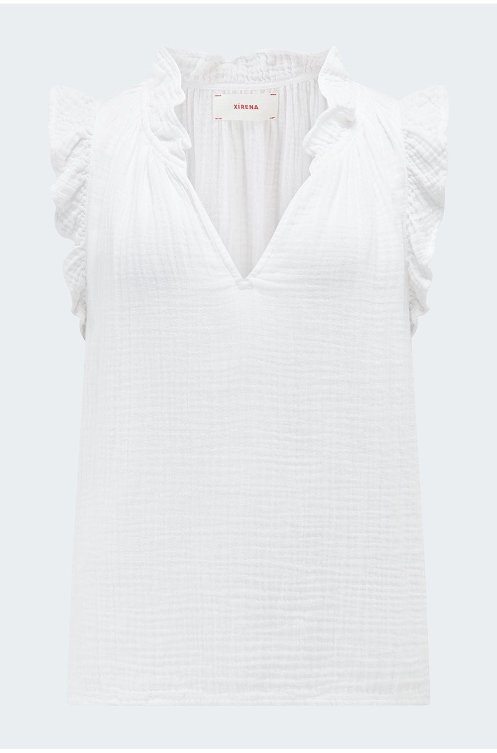 Bex Top in White Chelsea Gauze