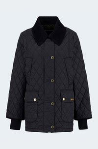 Beadnell Quilted Jacket in Black