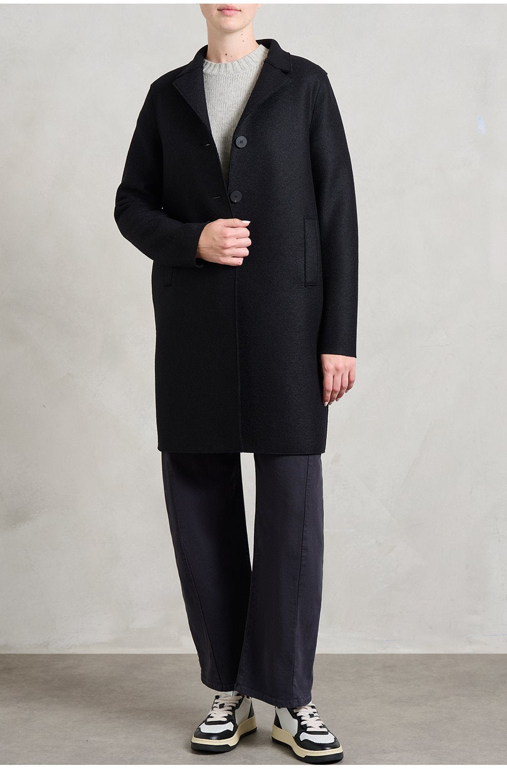 Boxy Coat in Black