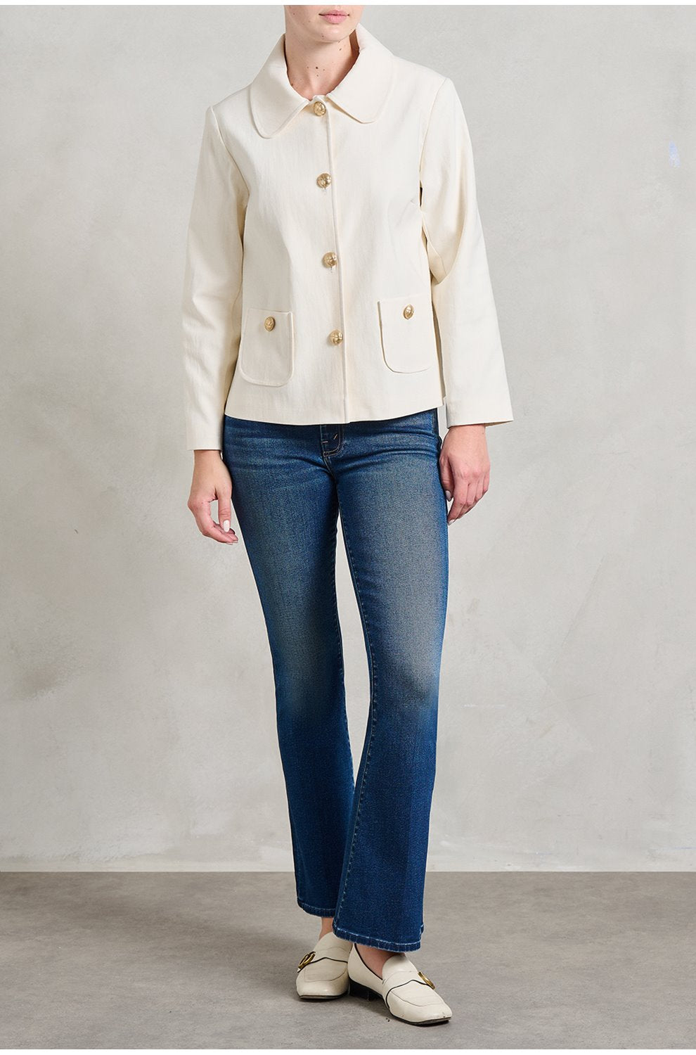 Swing Jacket in Cream