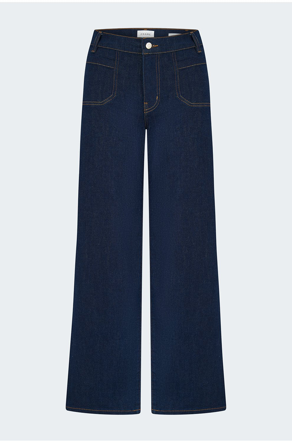 Le Slim Palazzo with Modernist Pockets in Rinse