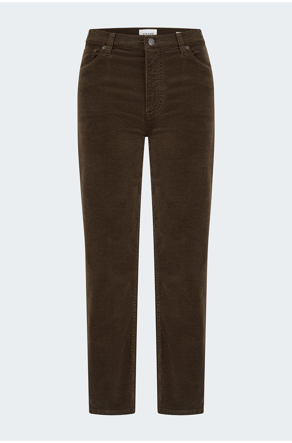 Le Sleek Straight Corduroy In Bitter Chocolate