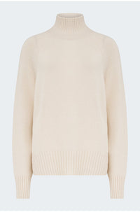 Mock Neck Sweater In Cream