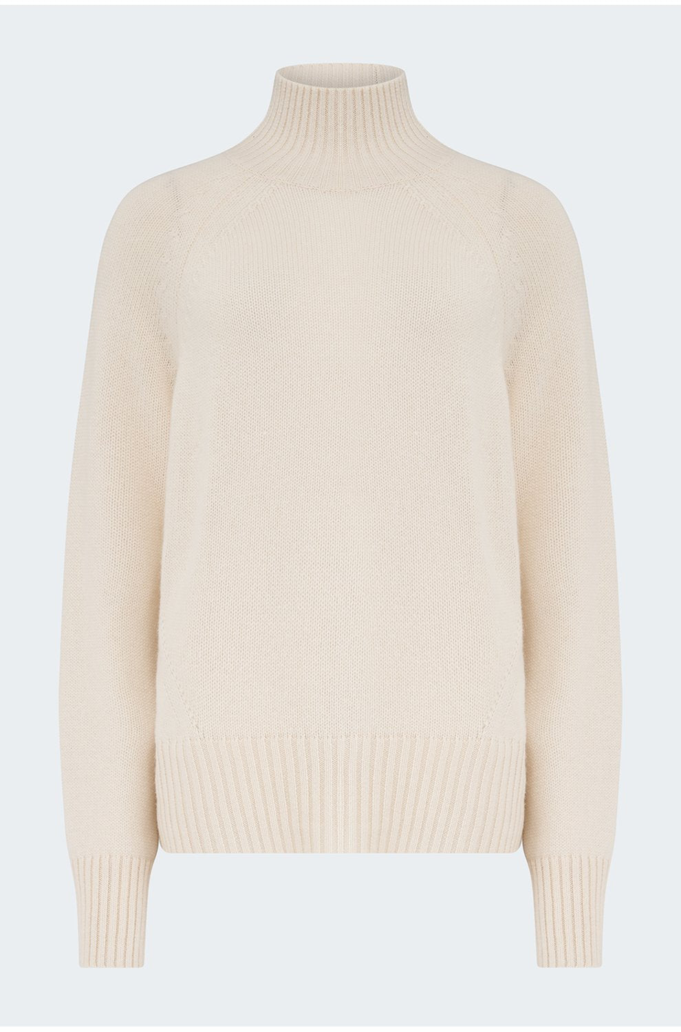 Mock Neck Sweater In Cream