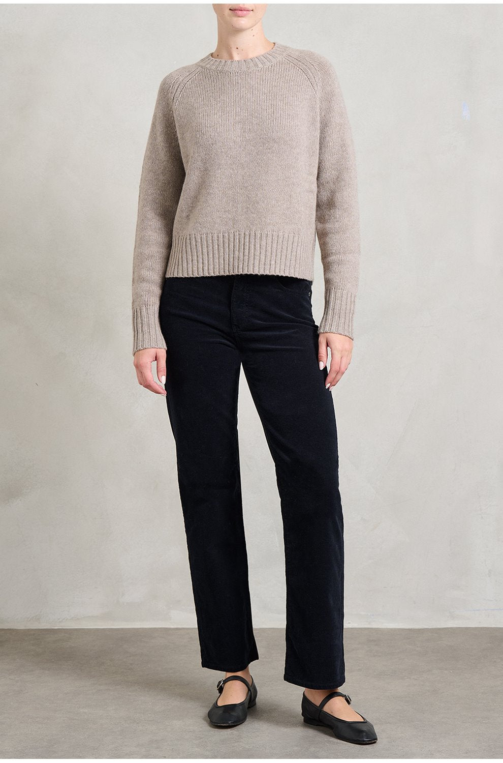 Crew Neck Sweater in Fresh Pepper