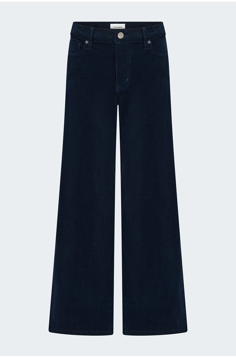 Le Slim Palazzo Corduroy In Navy