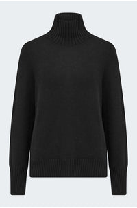 Mock Neck Sweater in Black
