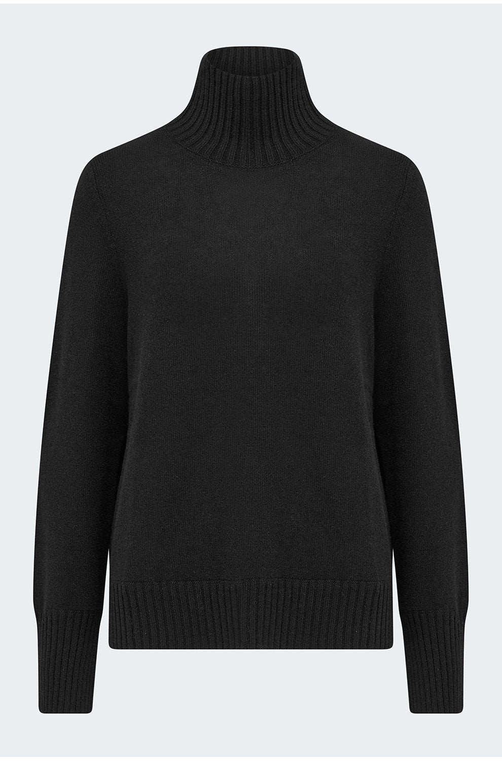 Mock Neck Sweater in Black