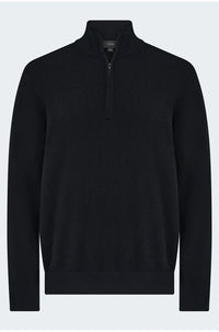 Long Sleeve Quarter Zip in Black