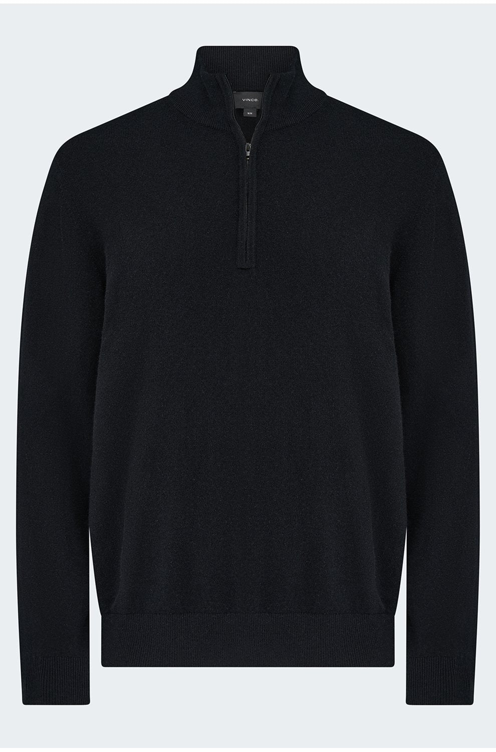 Long Sleeve Quarter Zip in Black