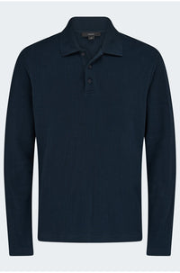 Variegated Texture Polo in Coastal