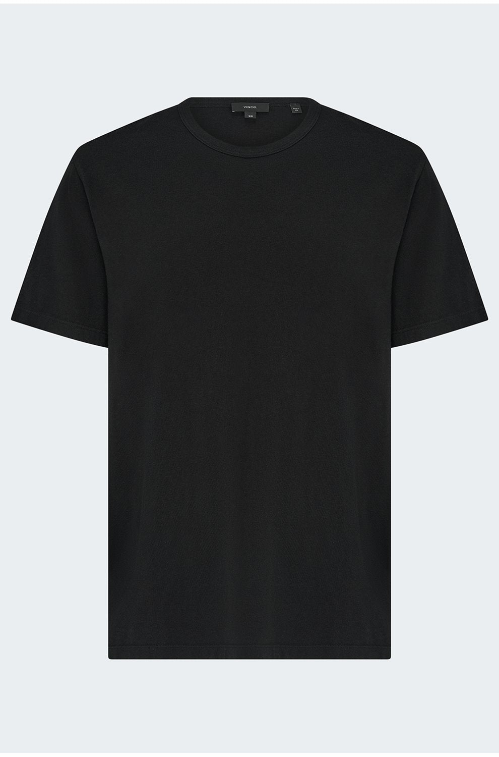 Garment Dye Cotton T-Shirt in Black