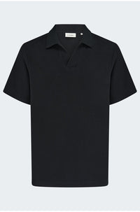 Jacquard Polo in Black