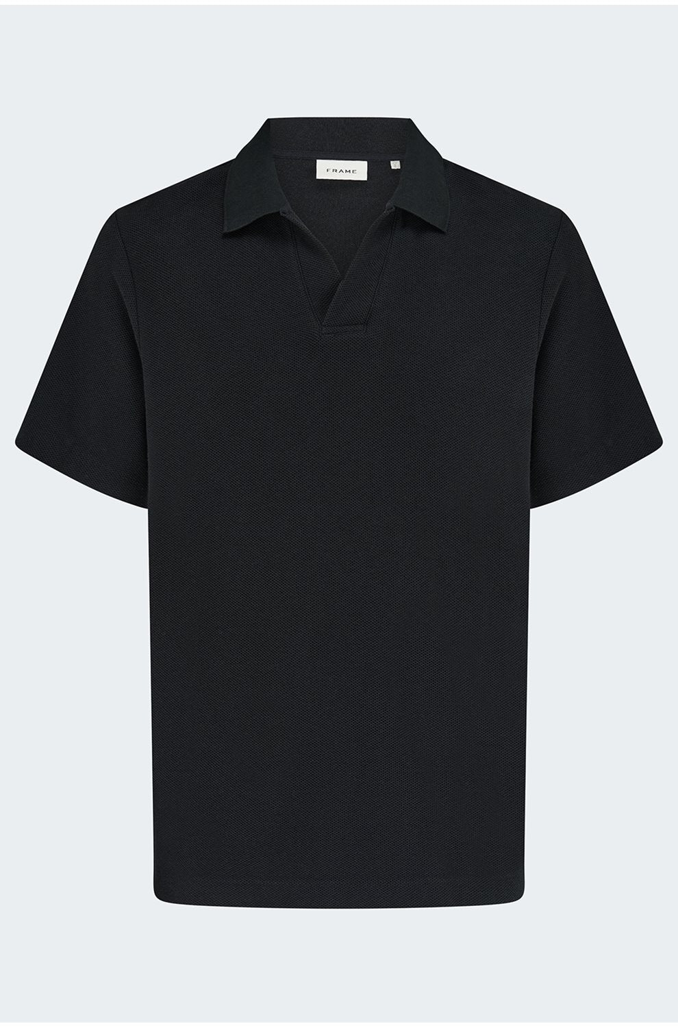 Jacquard Polo in Black