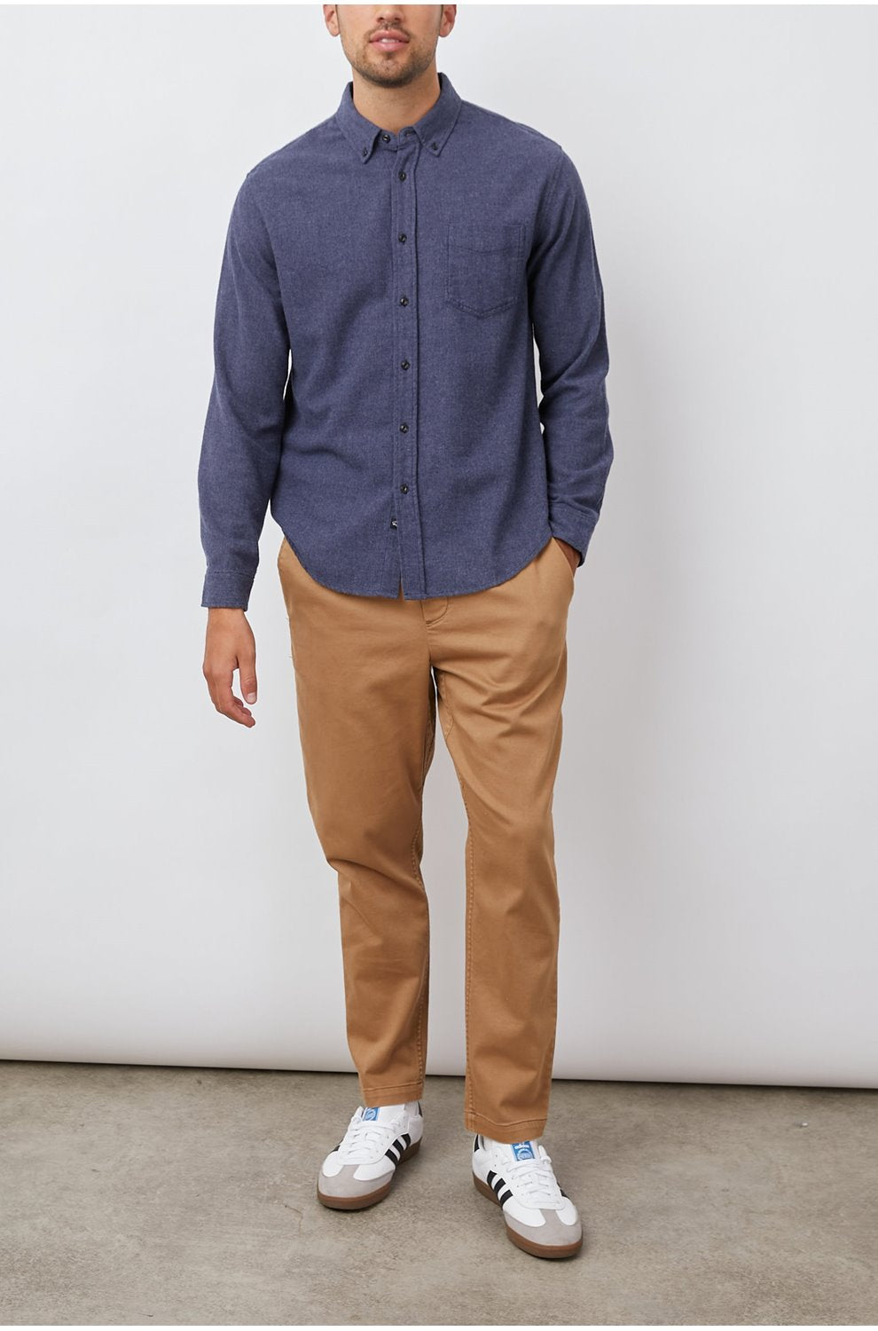 Runson Shirt in Heather Blue
