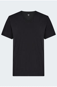 Restin V Neck T-Shirt in Black