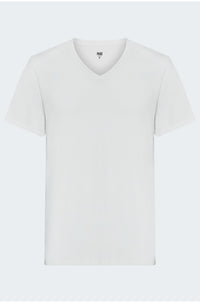 Restin V Neck T-Shirt in White