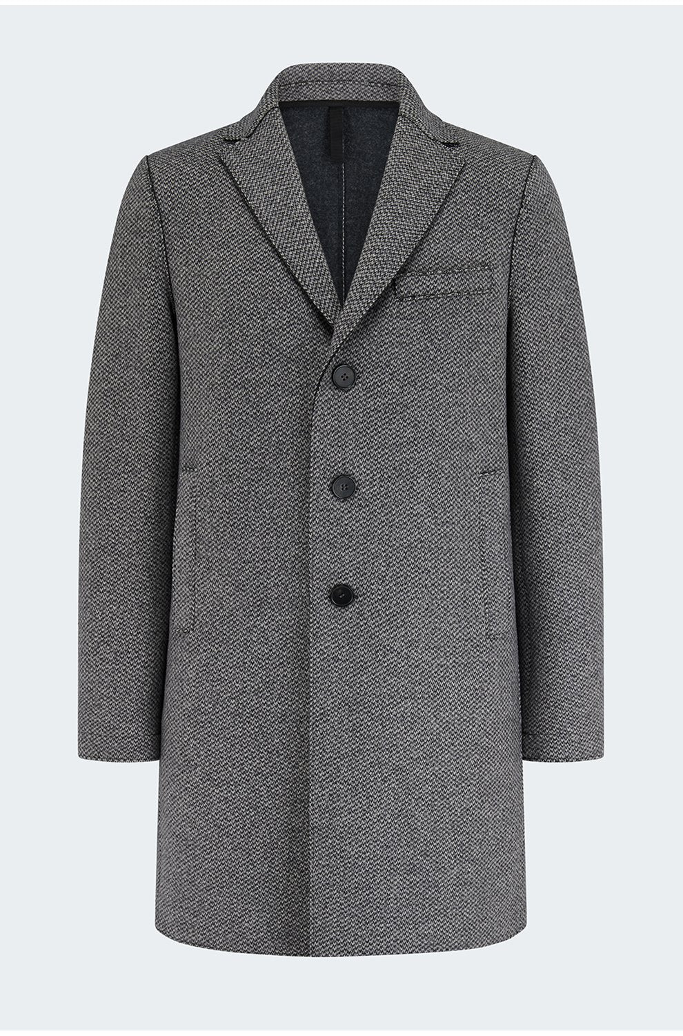 Boxy Coat in Black White