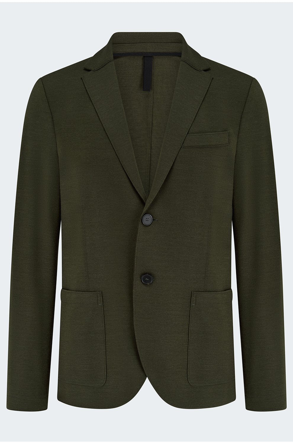 2 Button Merino Jacket in Moss Green
