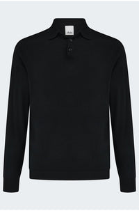 Poloneck Sweater in Black