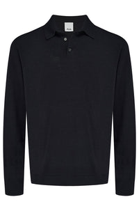 Poloneck Sweater in Navy
