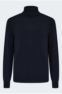 Cashmere Turtleneck Sweater in Navy