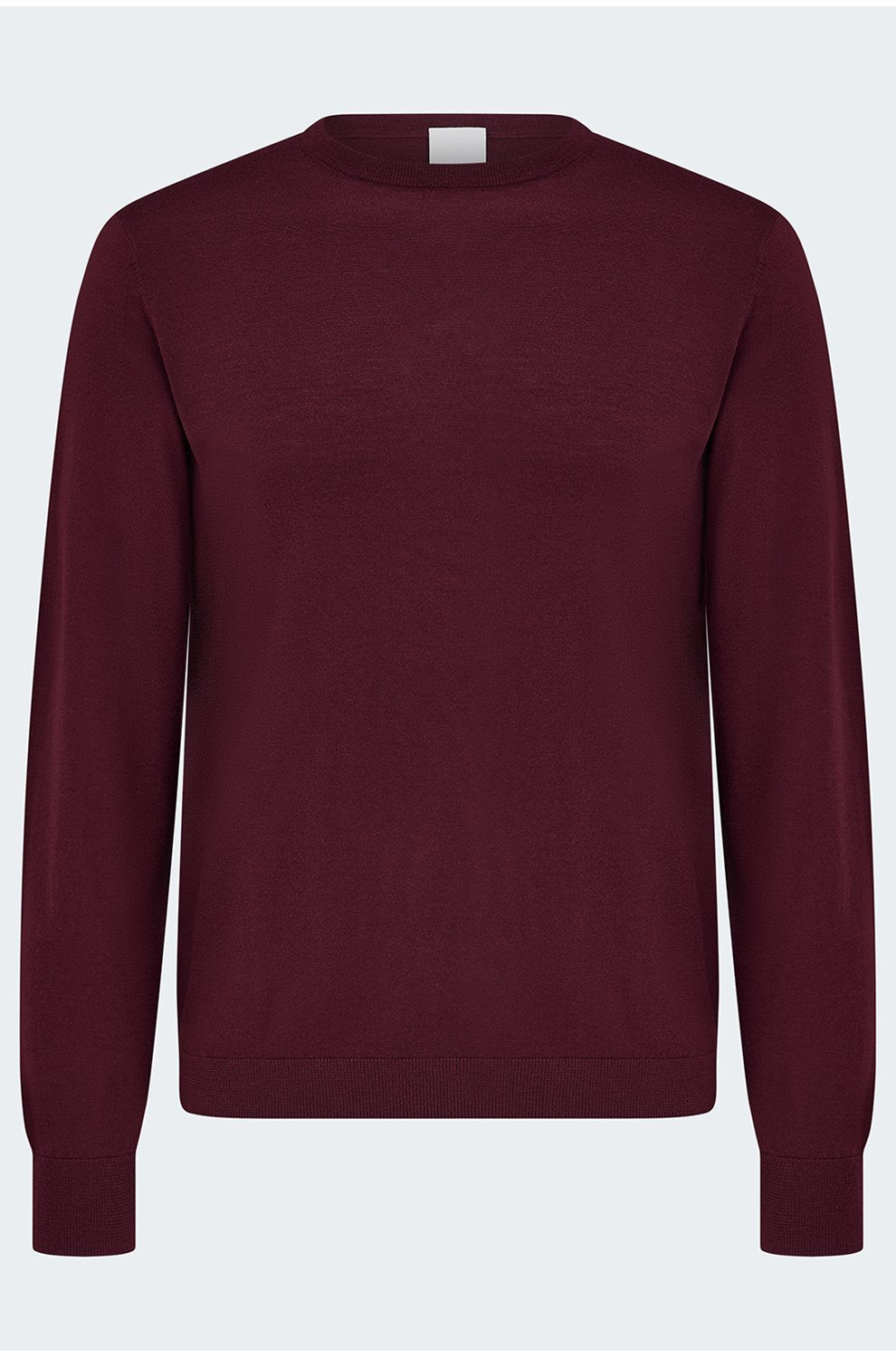 Cashmere Crew Neck Sweater in Burgundy