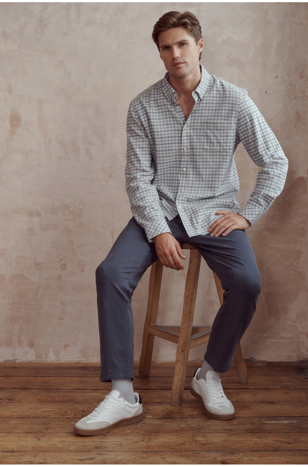 Julian Trouser in Faded Blue