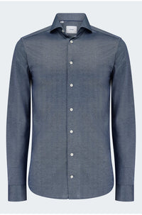 Filo Di Scozia Shirt in Dark Blue