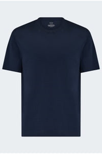 Cotton Silk Tee in Navy Blue