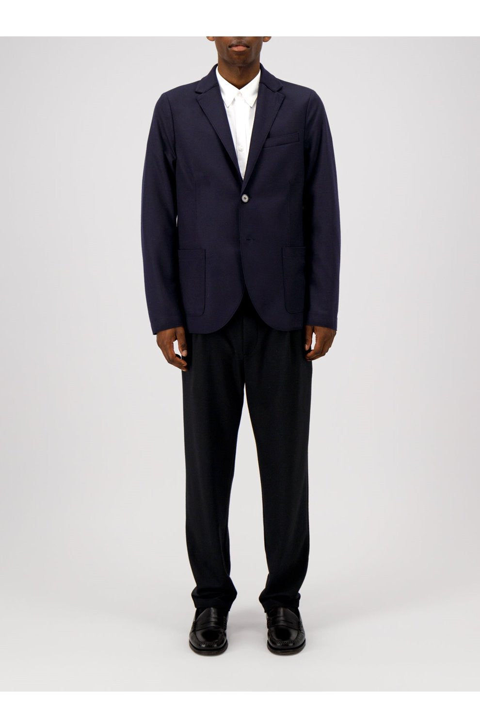 2 Button Vented Jacket in Navy Blue