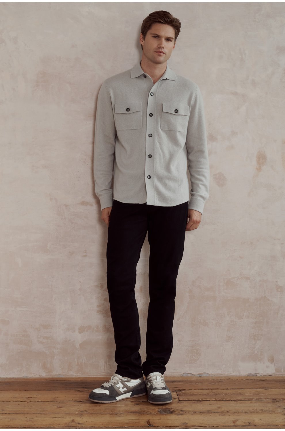 Lennox Slim Jean in Black Shadow