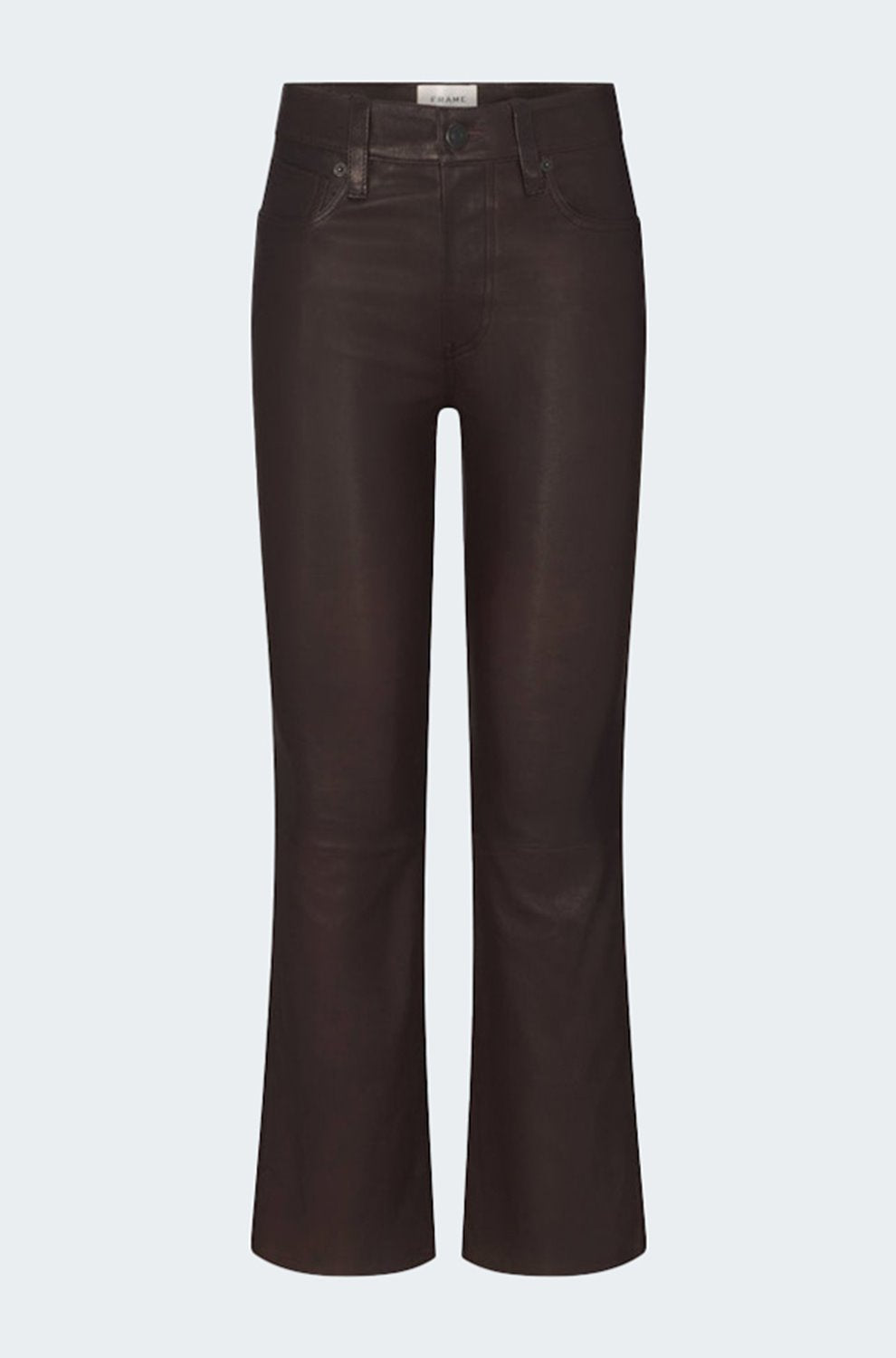 The Reboot Crop in Leather Truffle