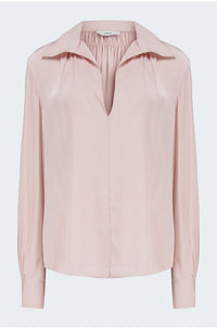 Placed Smocked Long Sleeve Blouse In Balletto