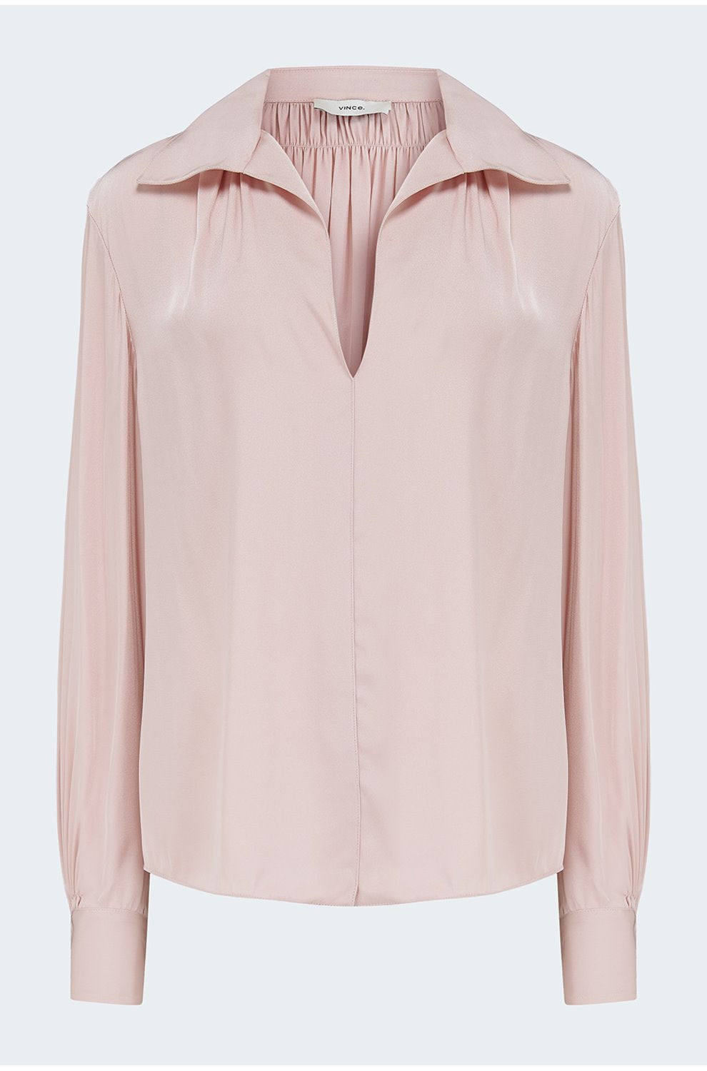 Placed Smocked Long Sleeve Blouse In Balletto