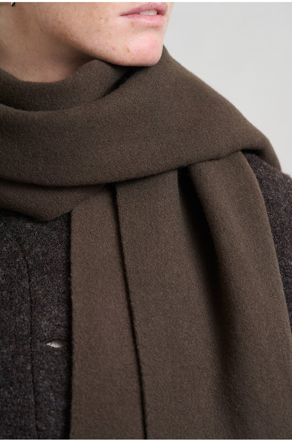 Gilda Scarf in Dark Khaki