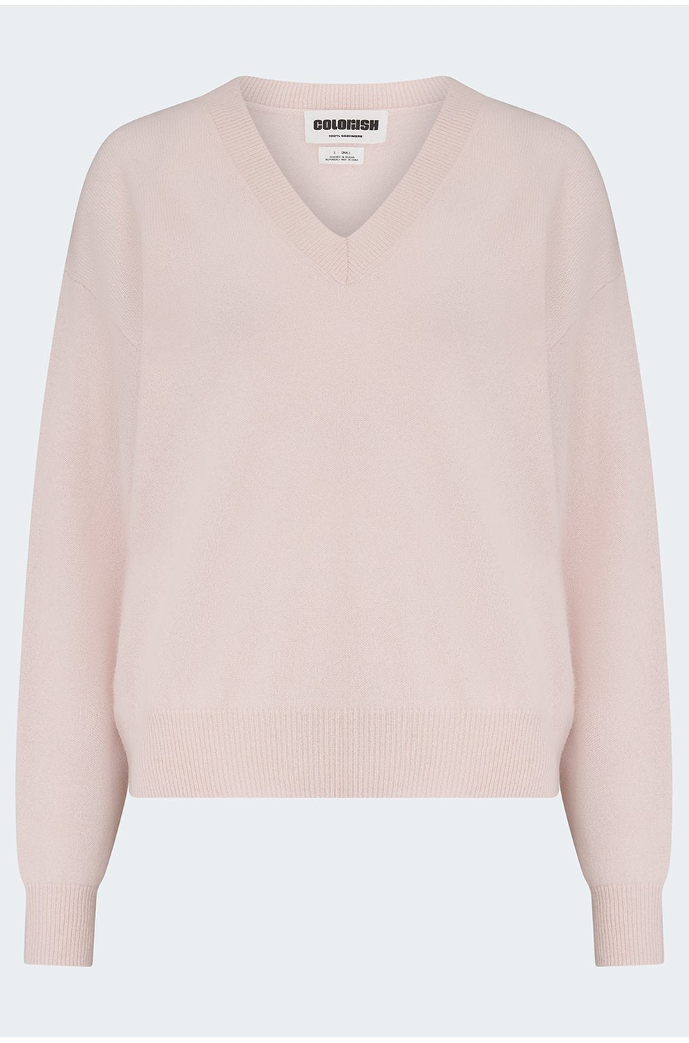 Malibu V Neck Jumper in Rosewater