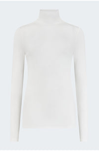Chels Turtleneck Top in Powder