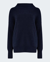 Boiled Funnel Neck Pullover In Coastal