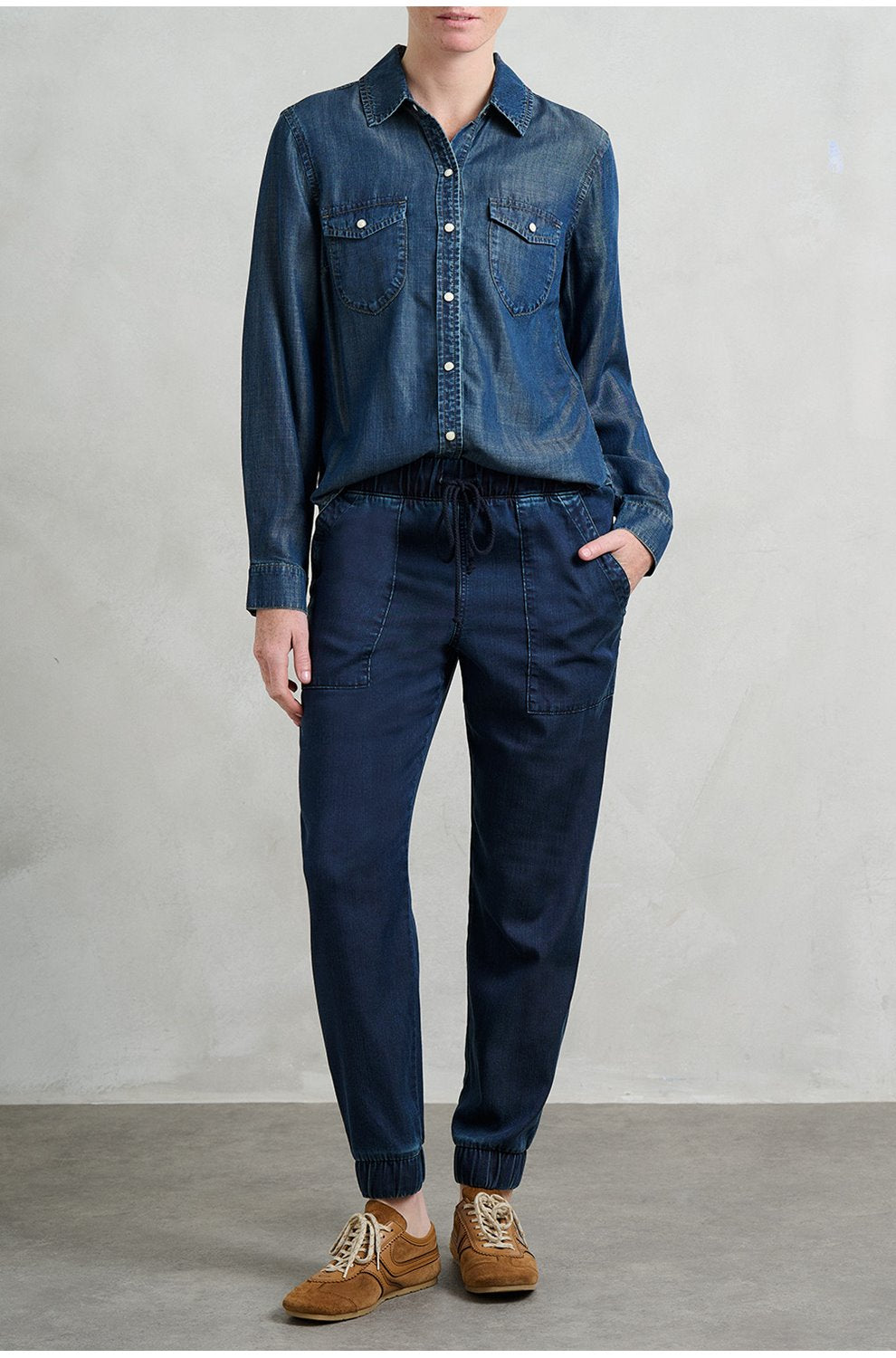 Western Shirt in Twilight Rinse Wash