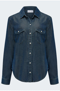 Western Shirt in Twilight Rinse Wash