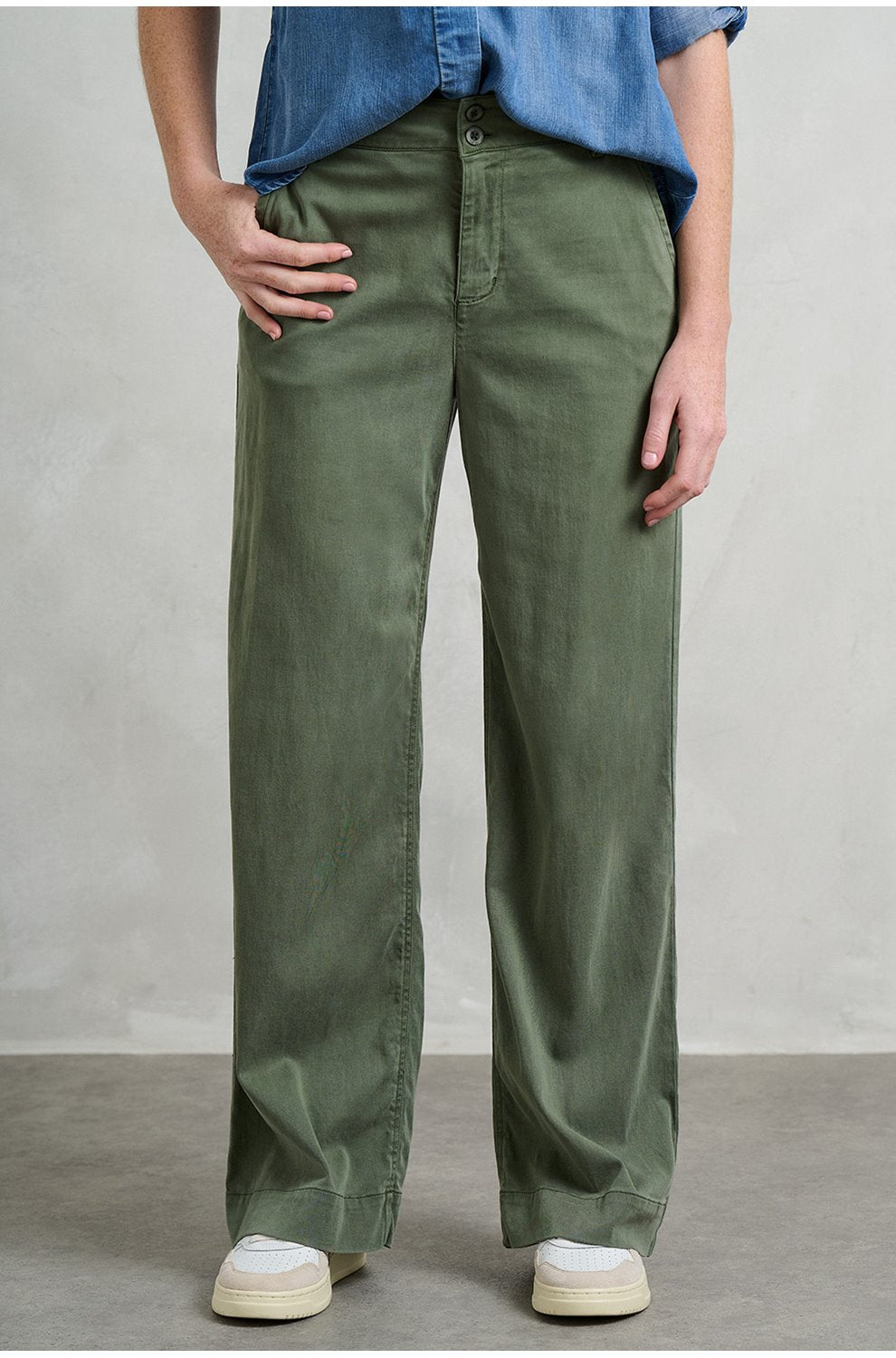 Sydney Wide Leg Pant in Fernwood